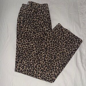 Abercrombie & Fitch Leopard Print High Rise Jeans